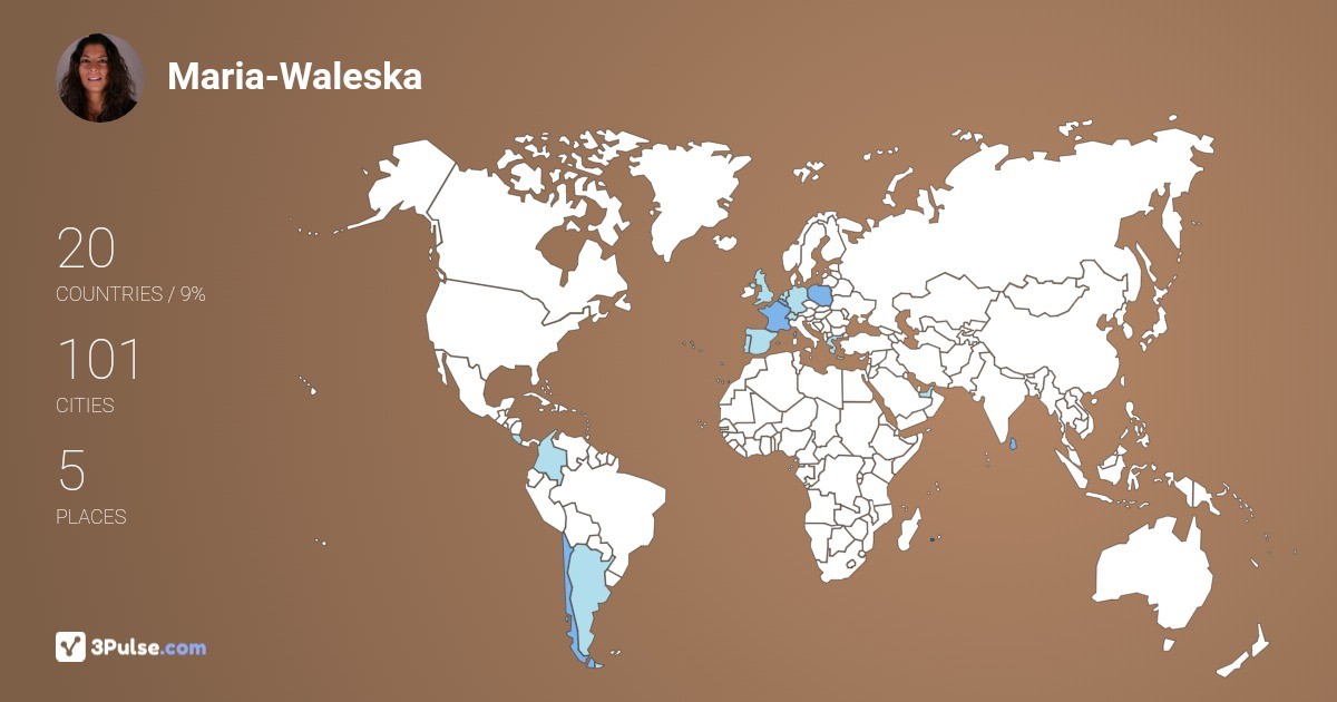 Maria-Waleska Walkowiak's Travel Map Image
