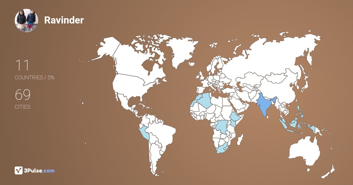 Изображение Карты путешествий Ravinder Singhmar