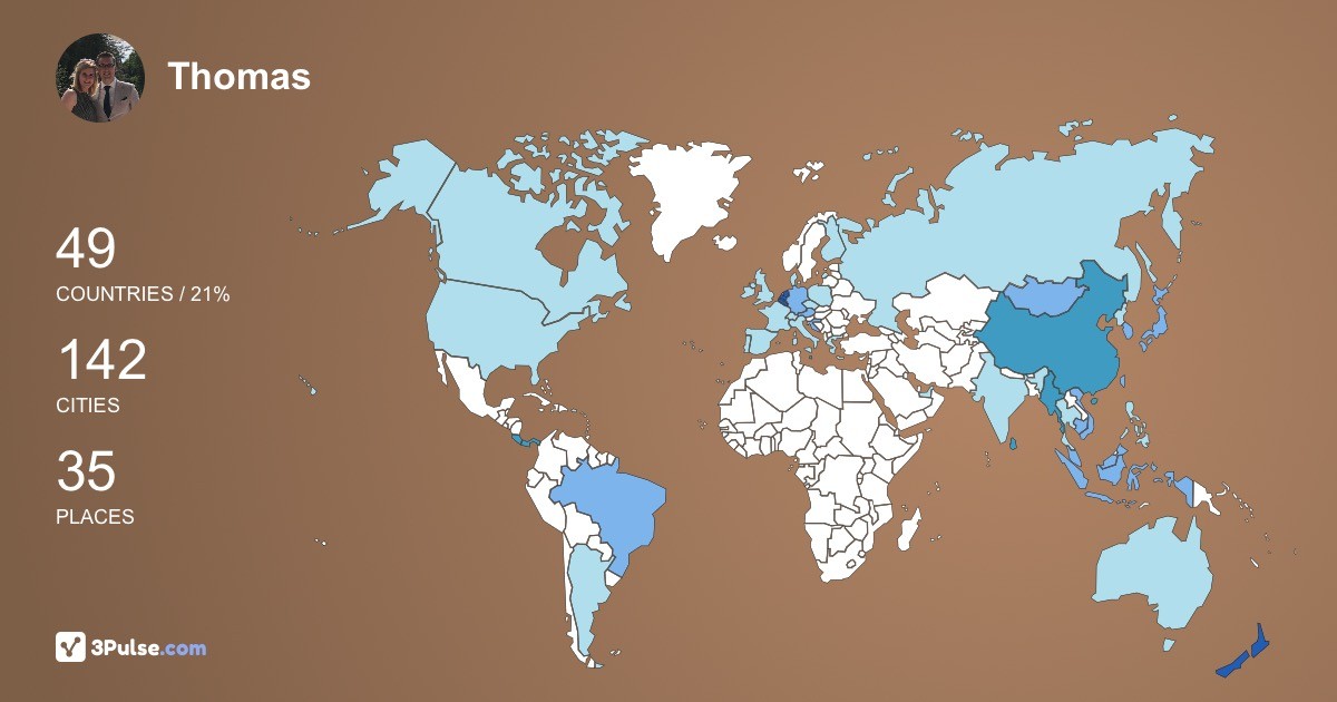 Изображение Карты путешествий Thomas Prevoo