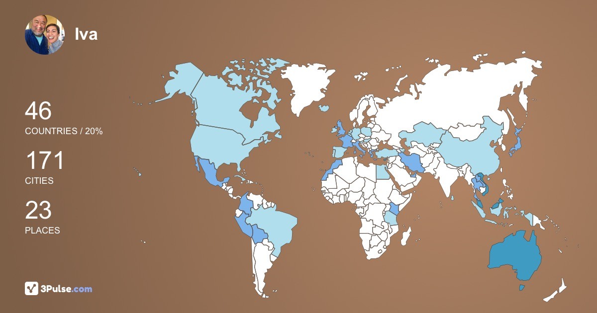 Изображение Карты путешествий Iva Tay