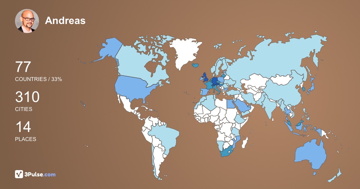 Изображение Карты путешествий Andreas Gruber