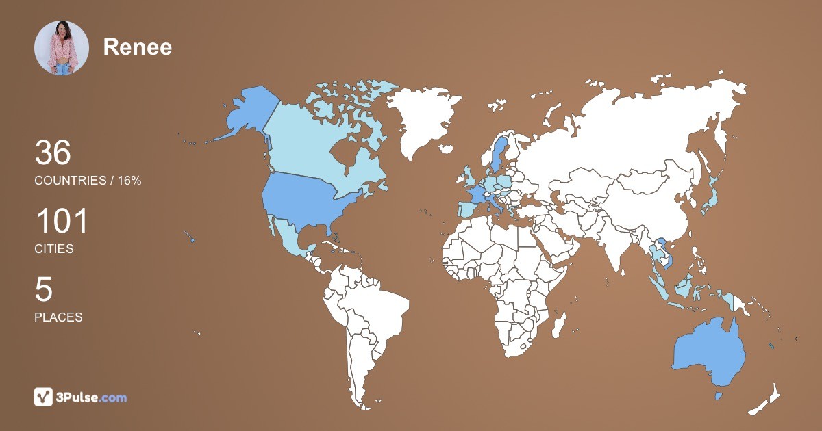 Изображение Карты путешествий Renee Auciello