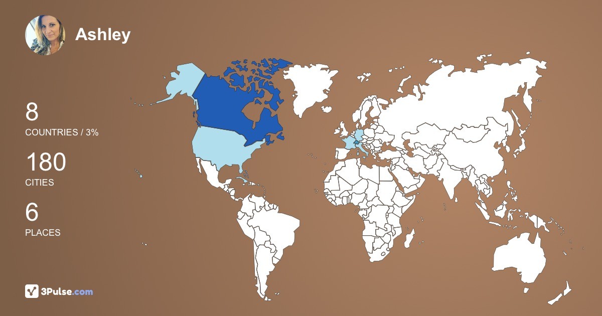 Ashley Lecuyer's Travel Map Image