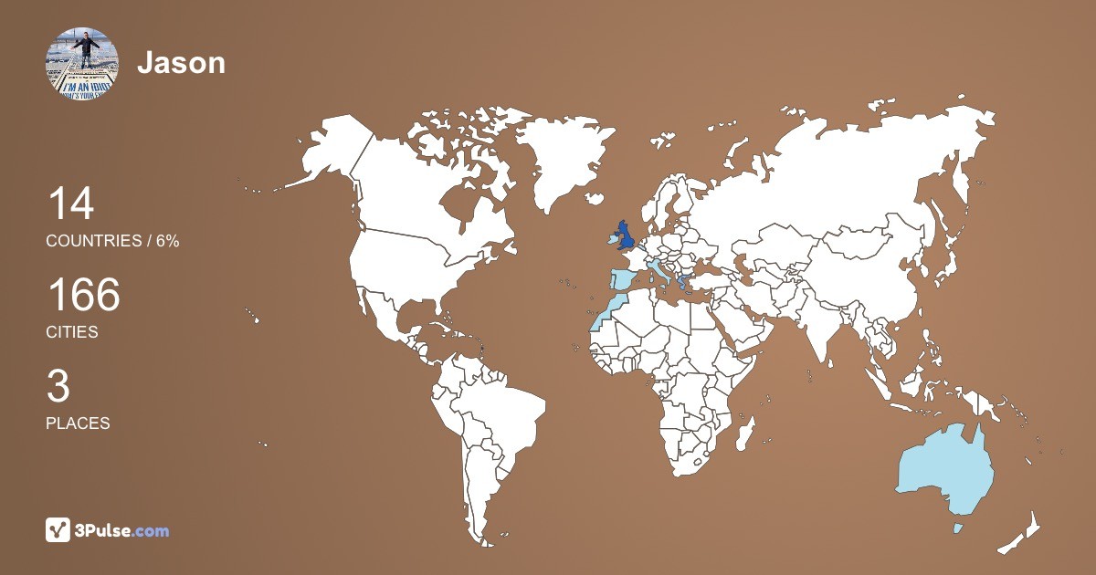 Изображение Карты путешествий Jason Dryden-Hunt