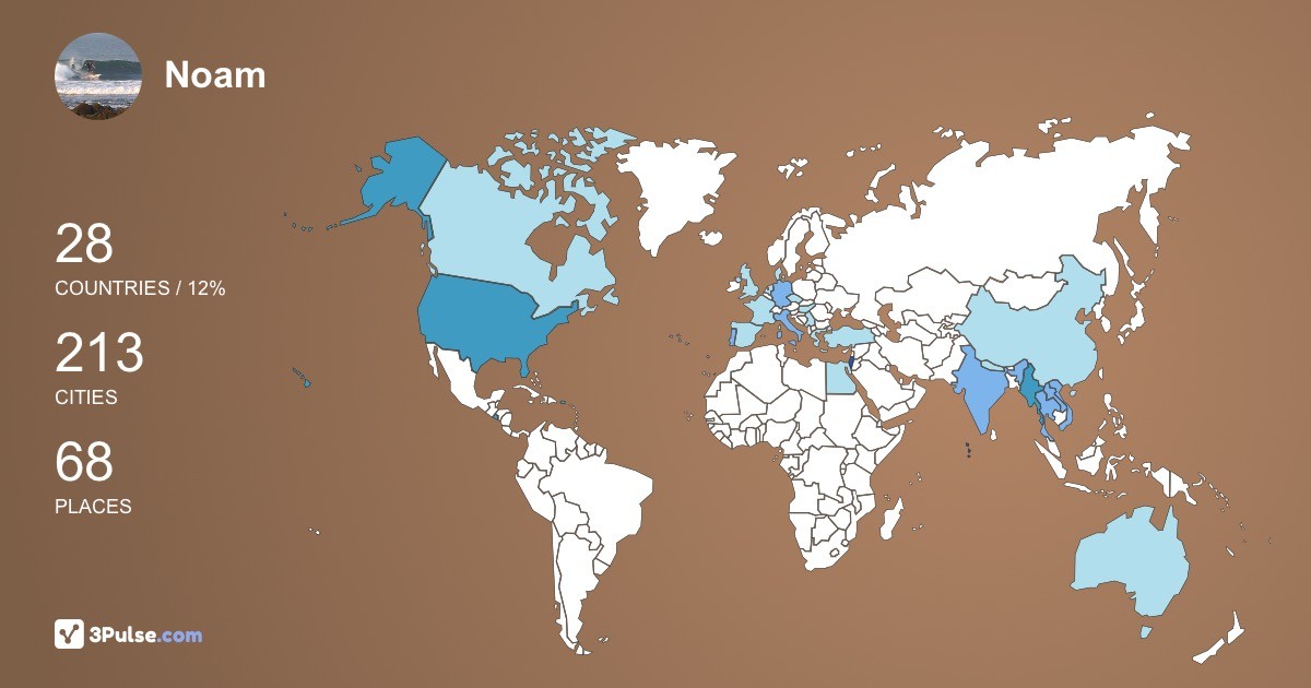 Изображение Карты путешествий Noam Gilady