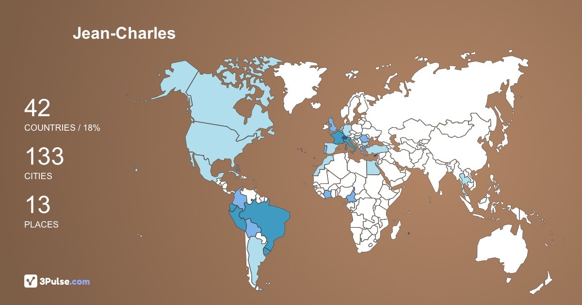 Изображение Карты путешествий Jean-Charles Gretener