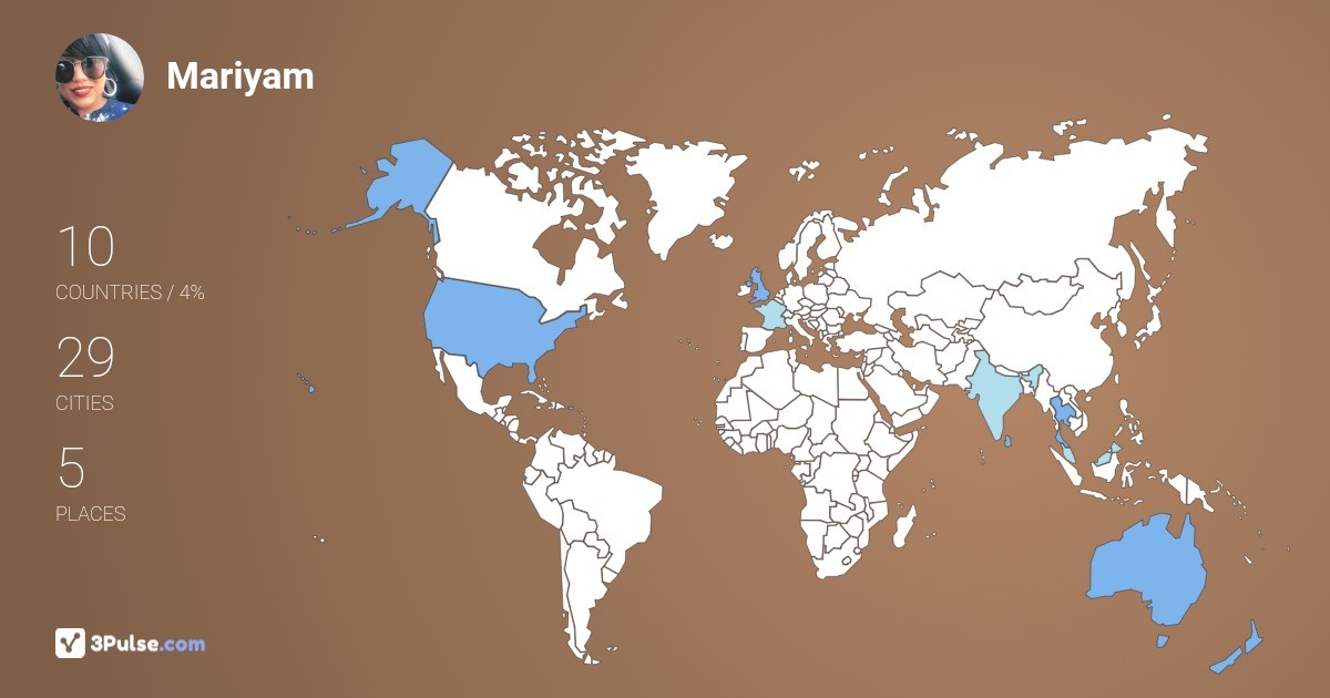 Изображение Карты путешествий Mariyam Adil