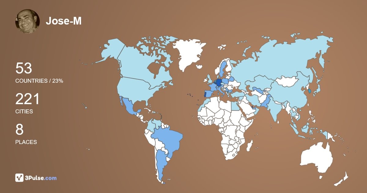 Изображение Карты путешествий Jose-M Teixeira