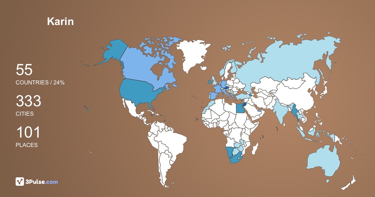 Karin Bck's Travel Map Image