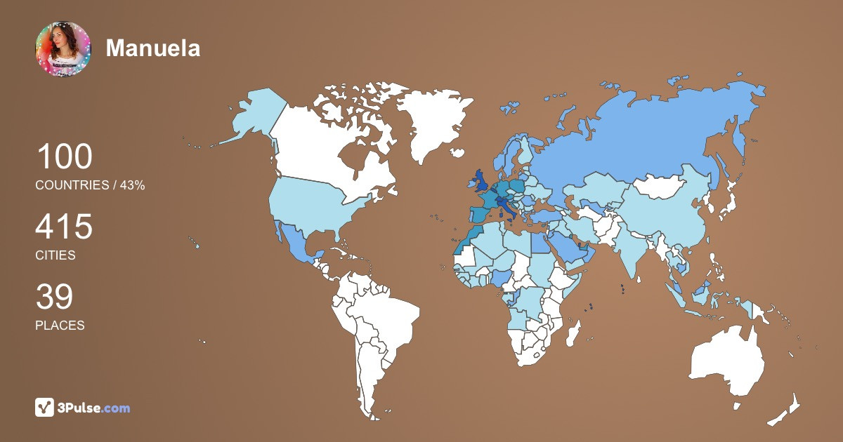 Manuela Circosta's Travel Map Image