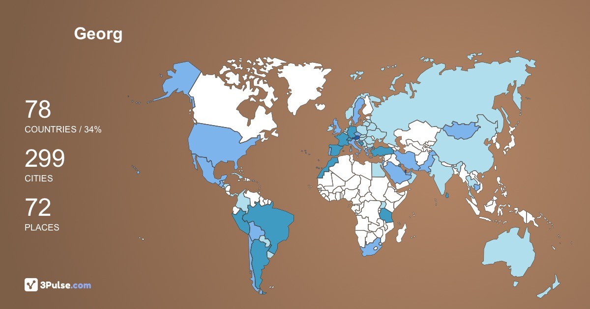 Georg Ferner's Travel Map Image