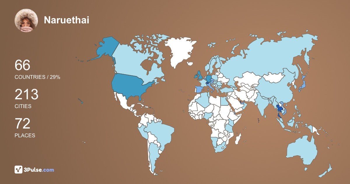 Изображение Карты путешествий Naruethai Krengkrud