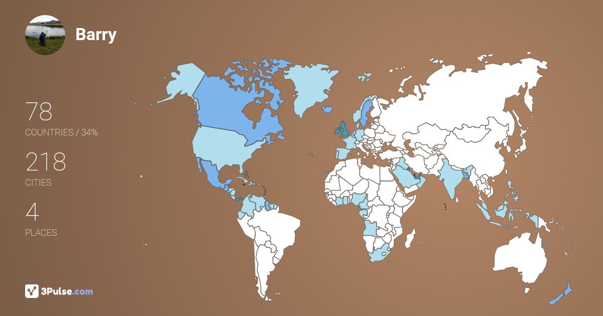 Изображение Карты путешествий Barry Malone