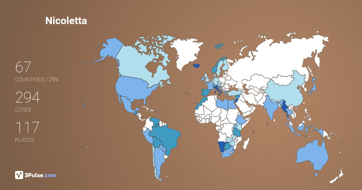 Nicoletta Ciroldi's Travel Map Image