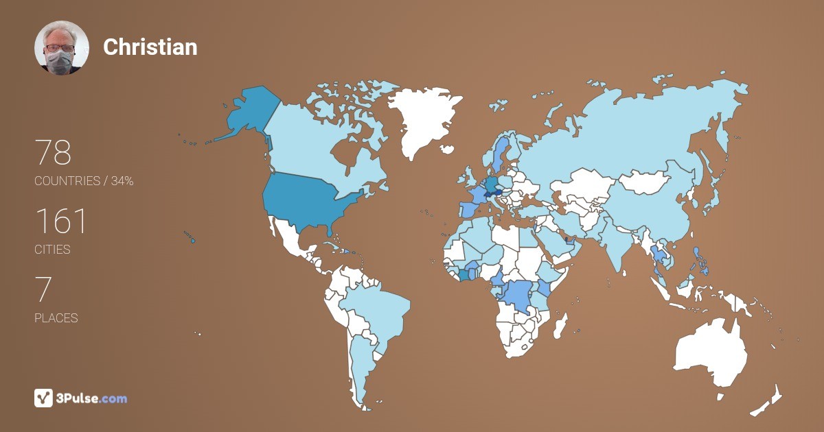 Christian Meile's Travel Map Image