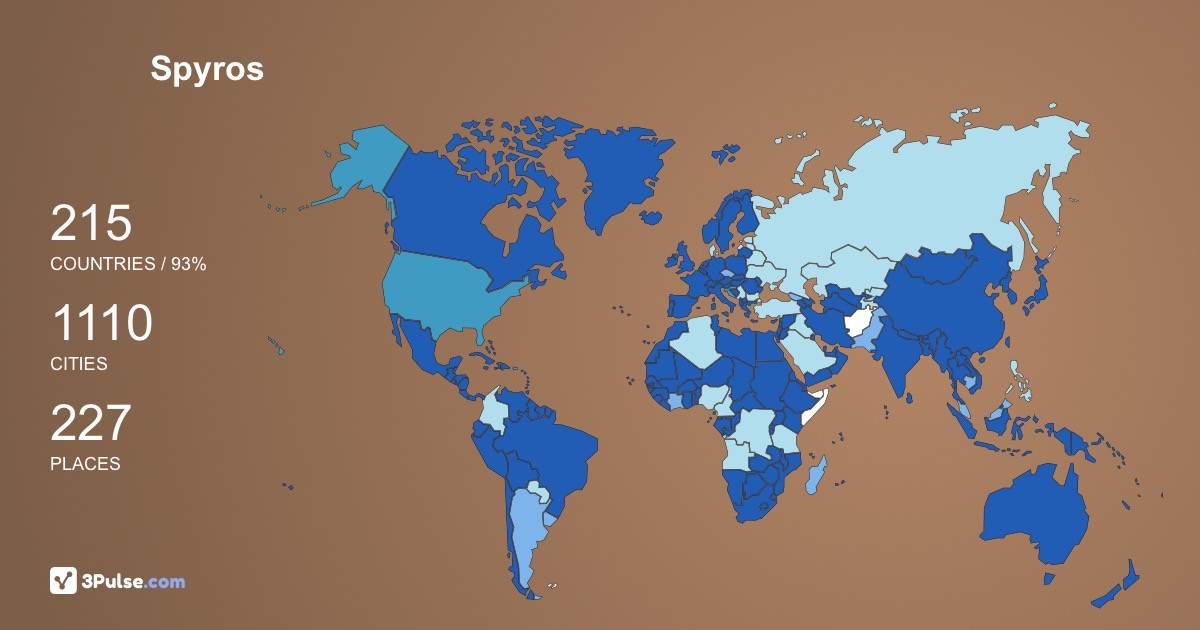 Spyros Linardakis's Travel Map Image