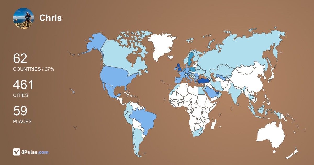 Изображение Карты путешествий Chris Morris