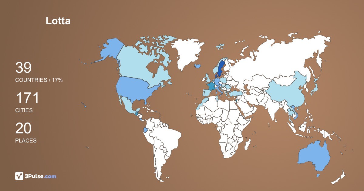 Lotta Jaxelius's Travel Map Image