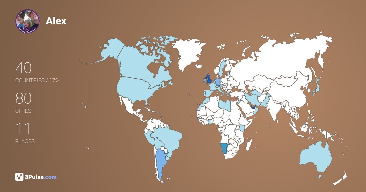 Изображение Карты путешествий Alex Mercer