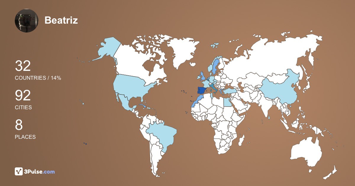 Beatriz Salema's Travel Map Image