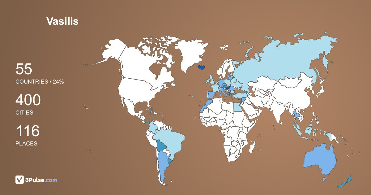 Vasilis Kalleos's Travel Map Image