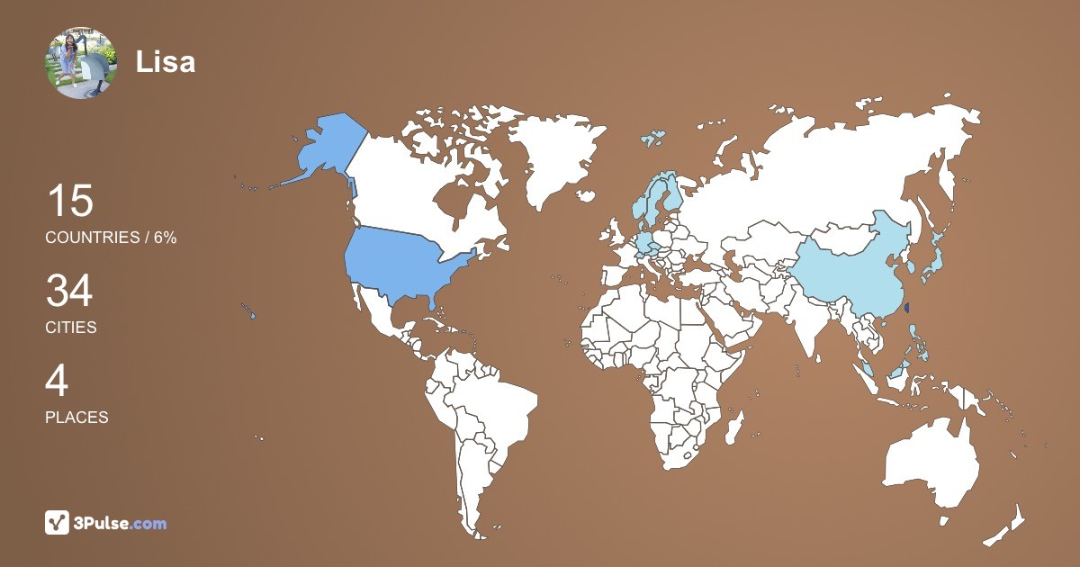Изображение Карты путешествий Lisa Huang