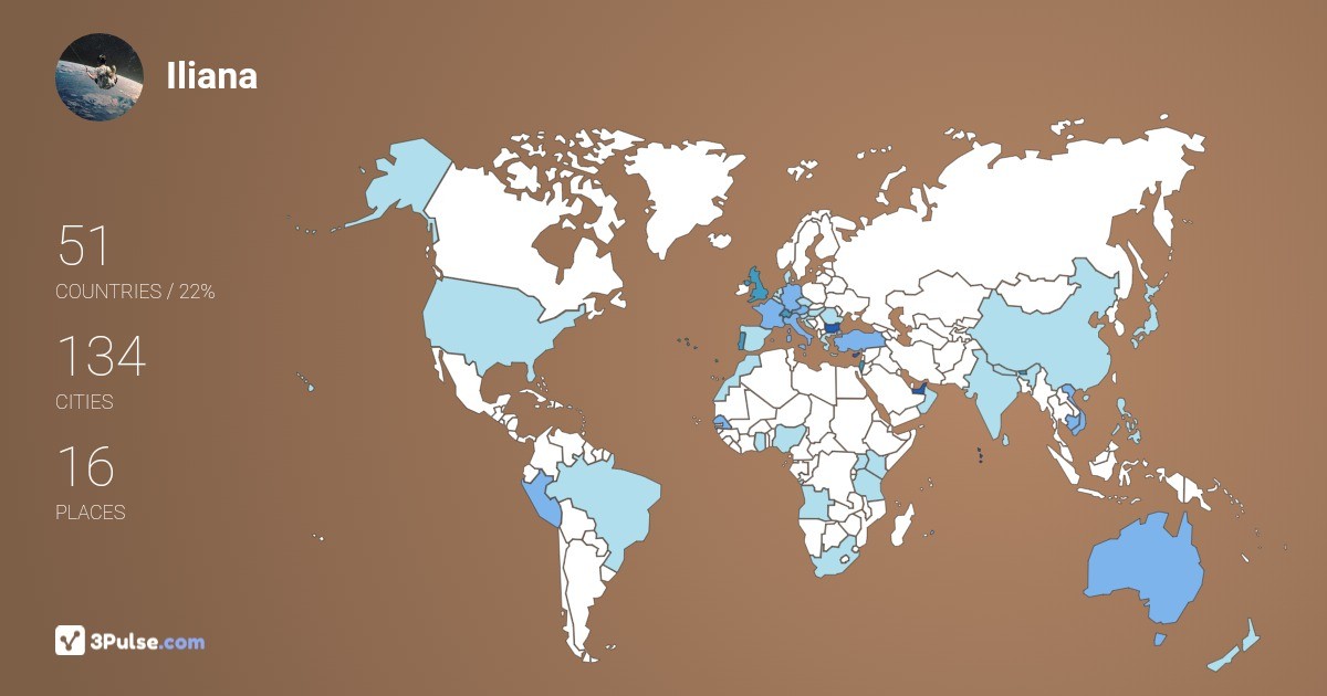 Изображение Карты путешествий Iliana Freedom