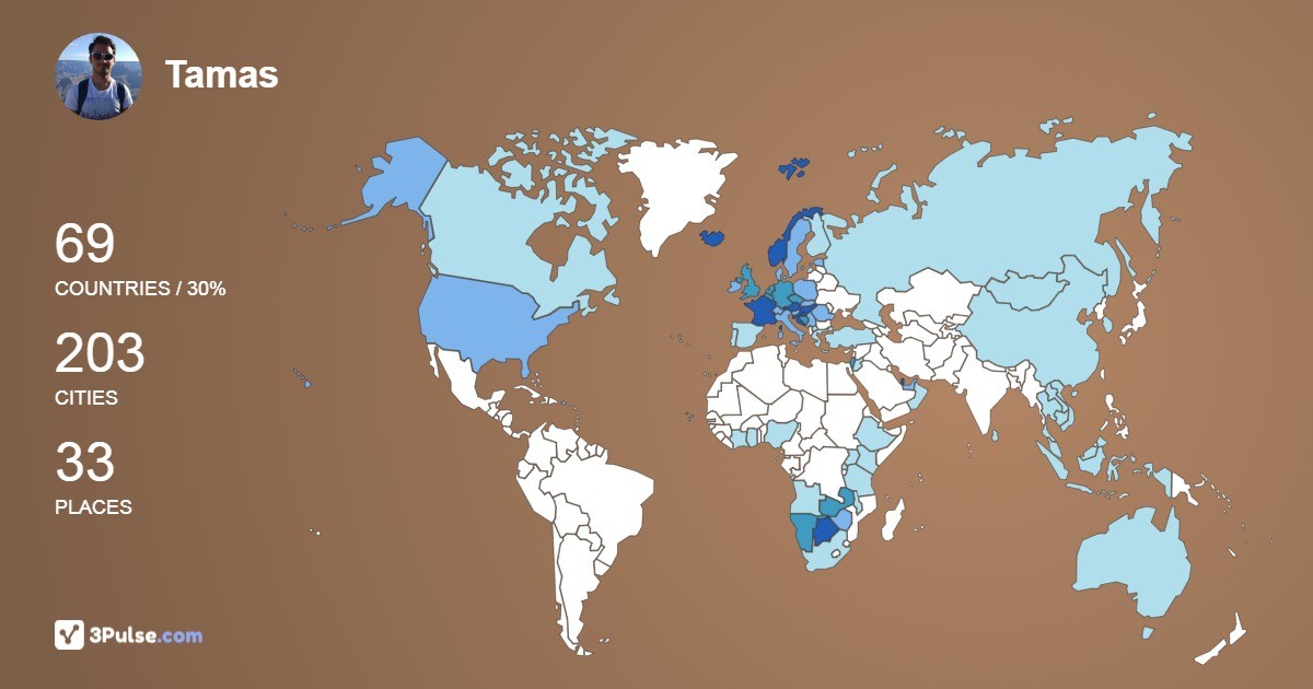 Изображение Карты путешествий Tamas Balazs