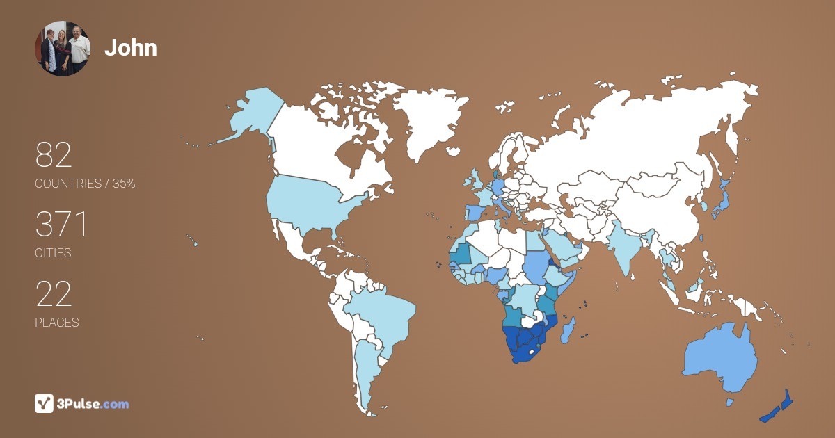 Изображение Карты путешествий John van-Niekerk
