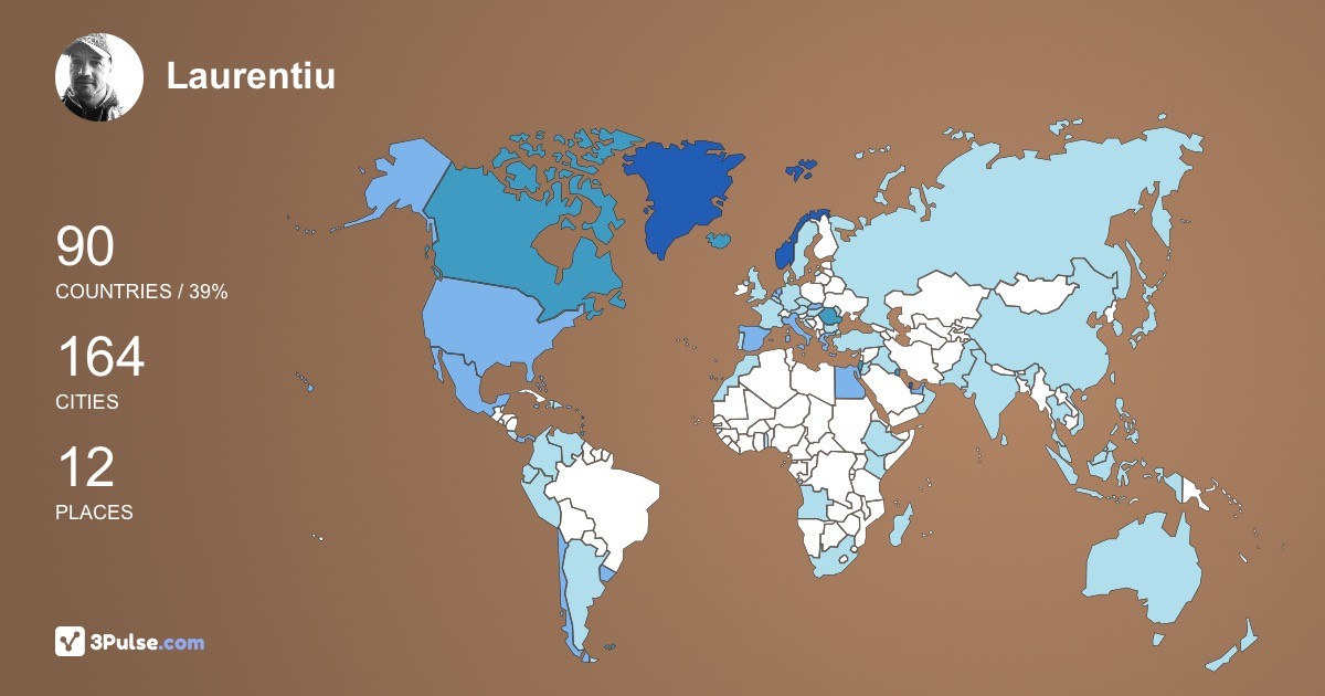 Изображение Карты путешествий Laurentiu Tarachiu