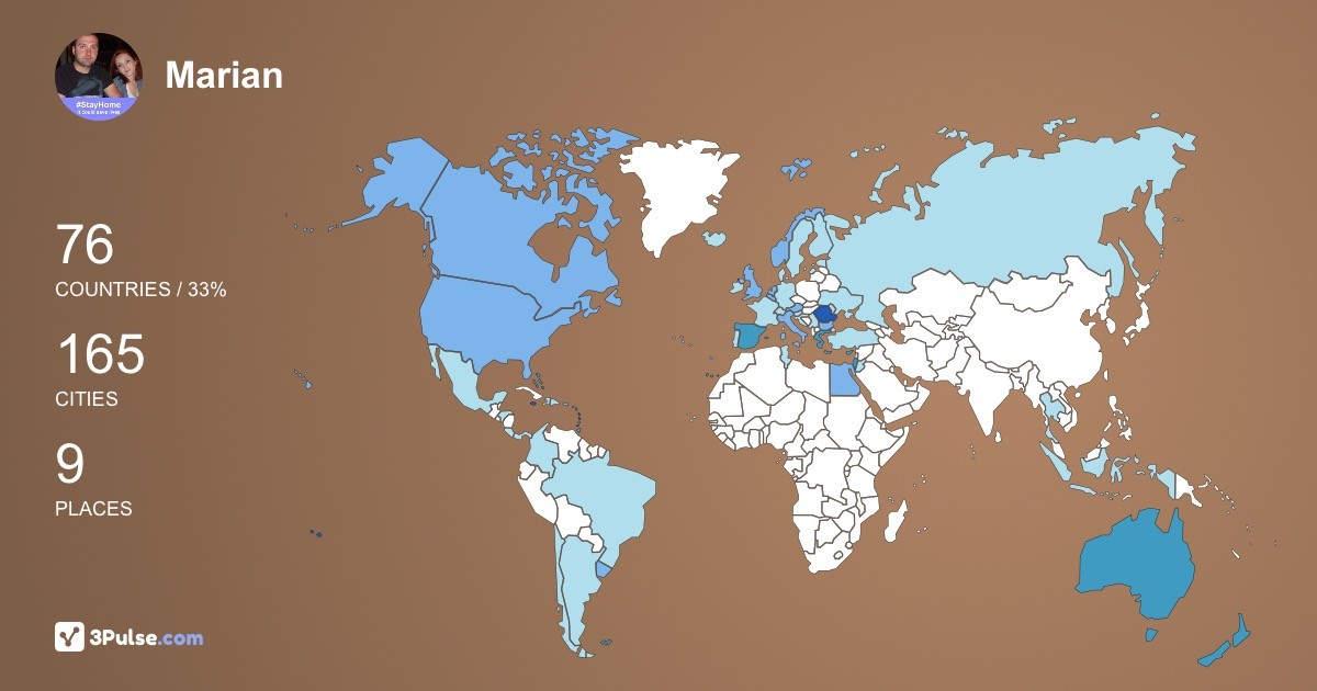 Изображение Карты путешествий Marian Dinca