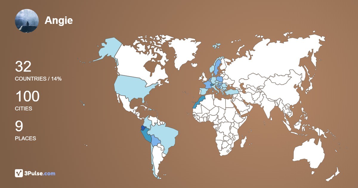 Angie Ayala-Martinez's Travel Map Image