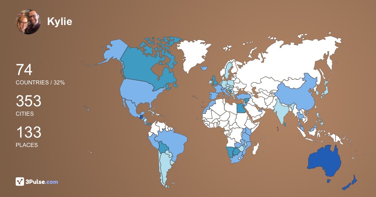 Изображение Карты путешествий Kylie Watson