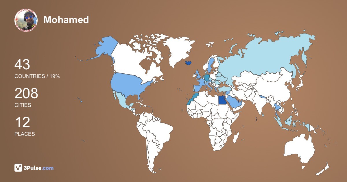 Изображение Карты путешествий Mohamed Bahaa