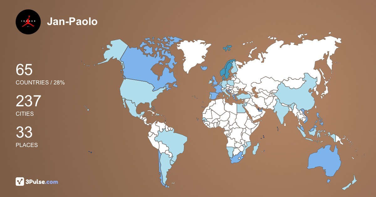 Изображение Карты путешествий Jan-Paolo Inandan