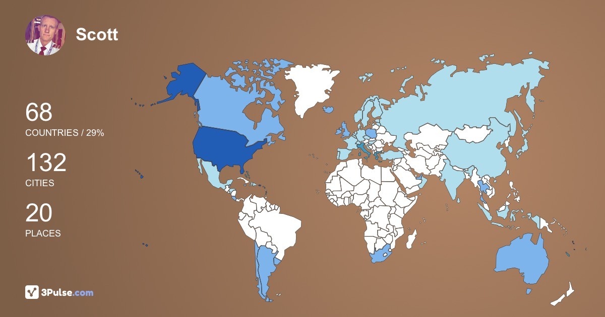 Изображение Карты путешествий Scott Campbell