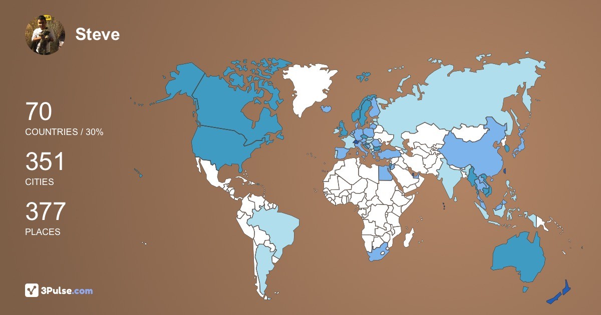 Изображение Карты путешествий Steve Choon-Heng