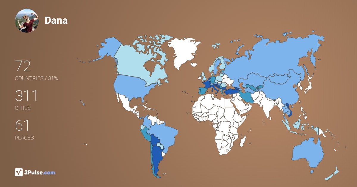 Изображение Карты путешествий Dana Haak