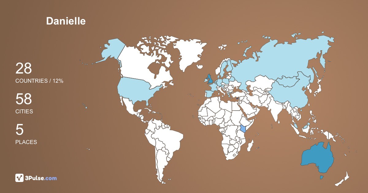 Danielle Parker's Travel Map Image