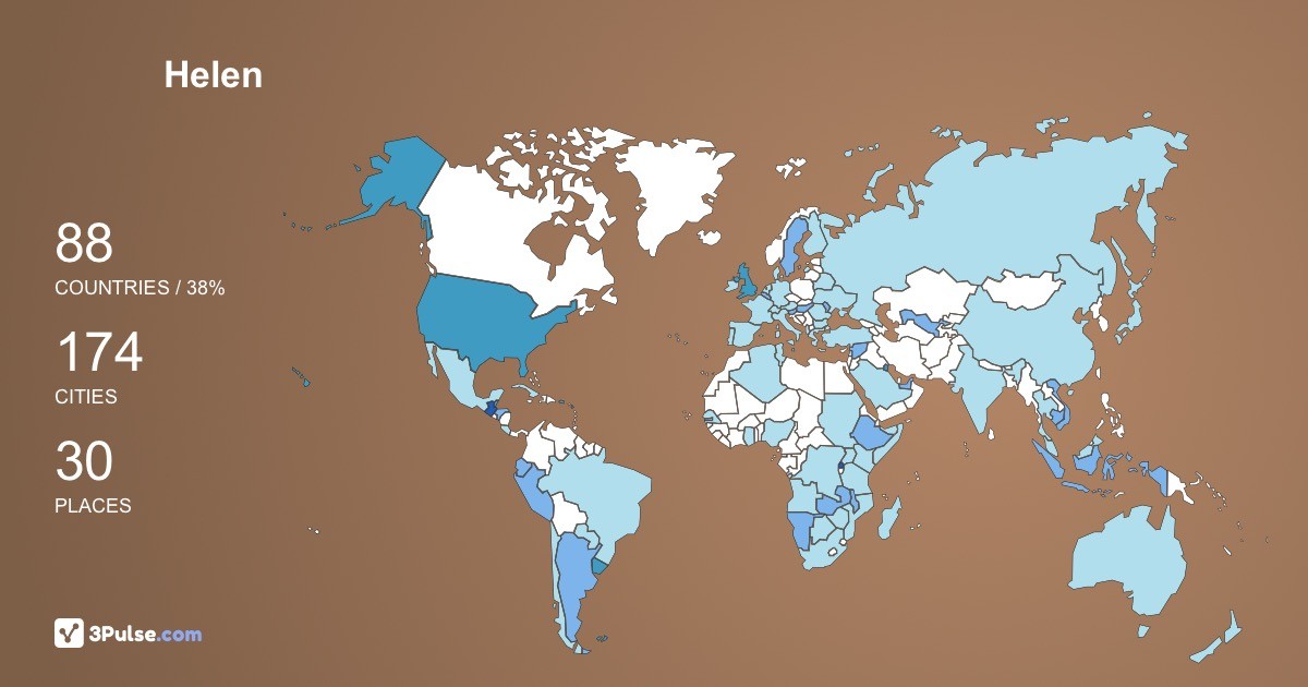 Изображение Карты путешествий Helen Arbon
