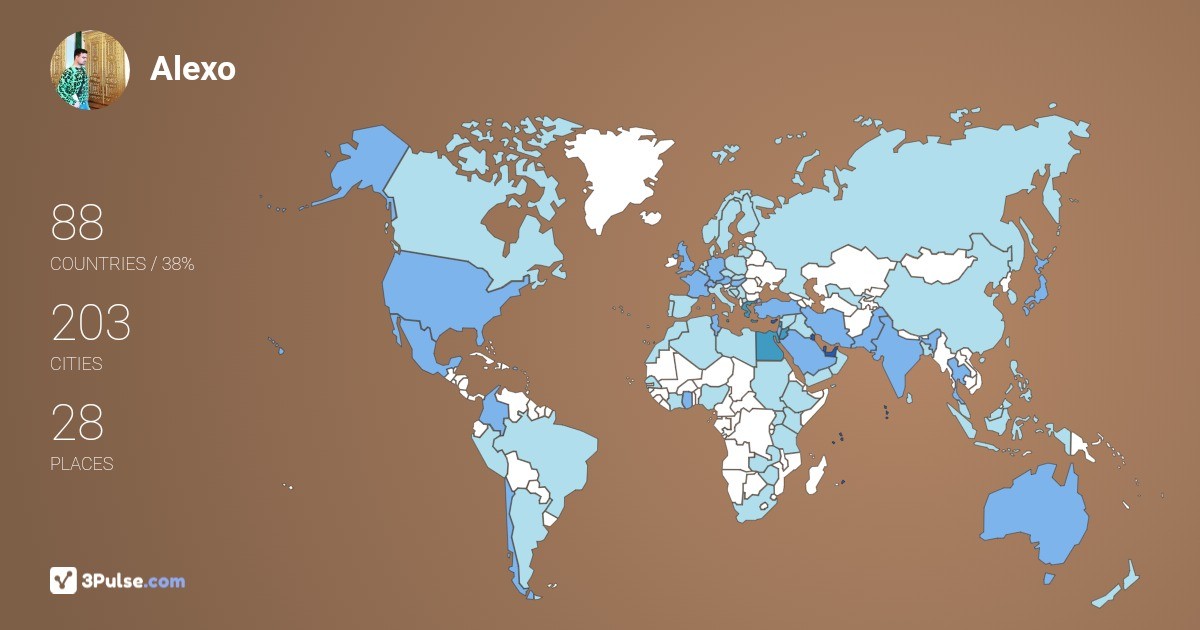 Изображение Карты путешествий Alexo Lex