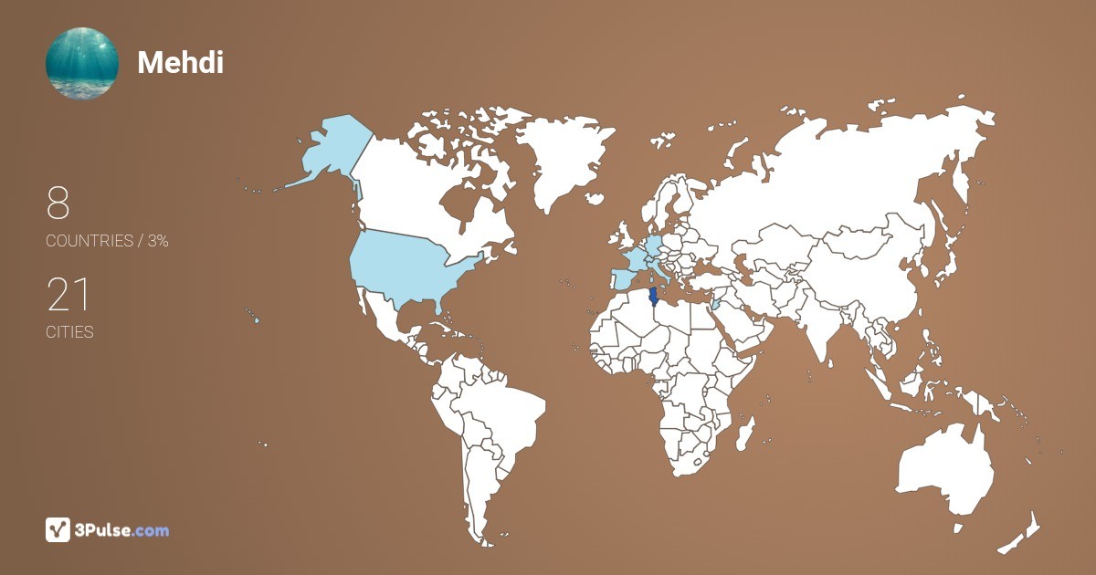 Изображение Карты путешествий Mehdi Tunisia