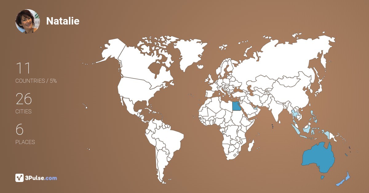 Изображение Карты путешествий Natalie Pekin