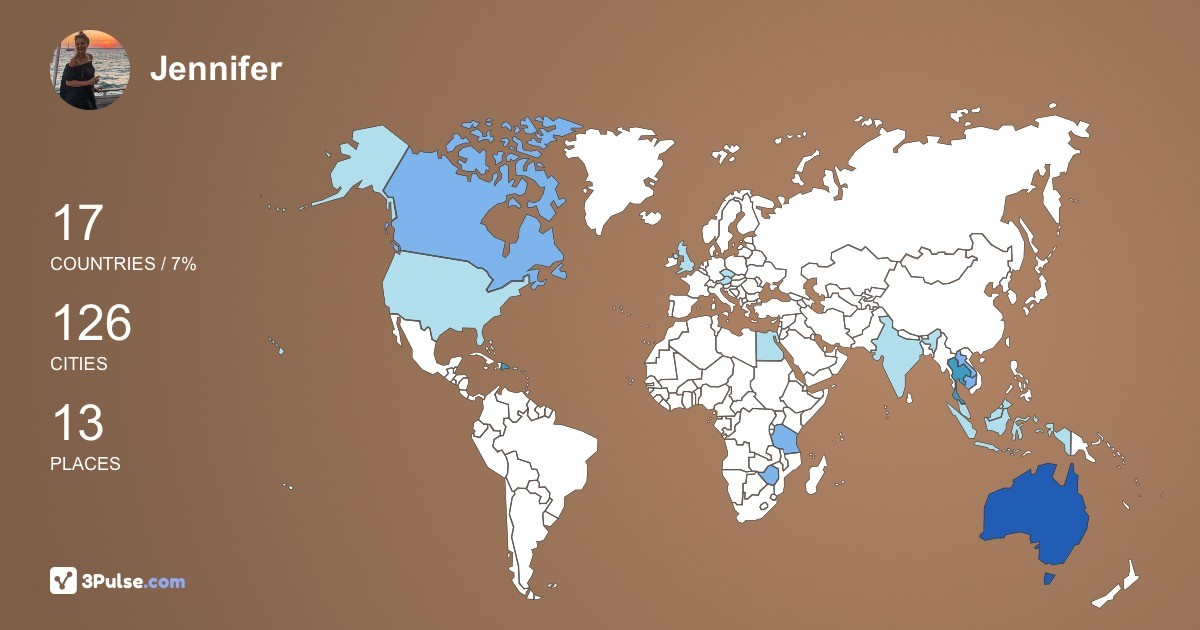Изображение Карты путешествий Jennifer Seniuk