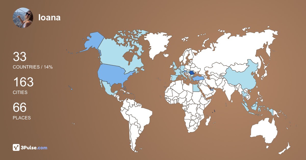 Изображение Карты путешествий Ioana Covrig