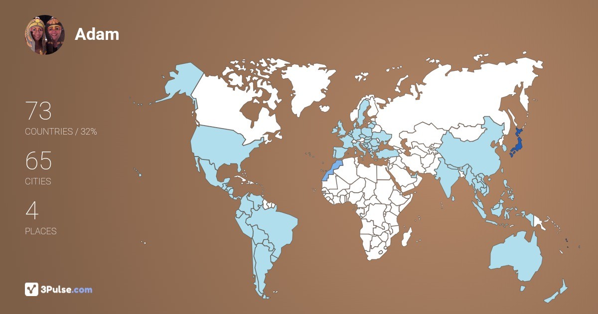 Изображение Карты путешествий Adam Browning