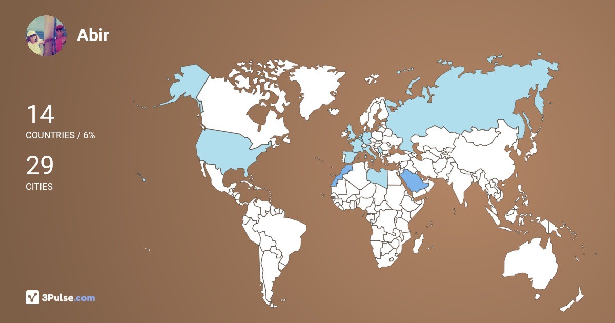 Изображение Карты путешествий Abir Ghedira-Meftah