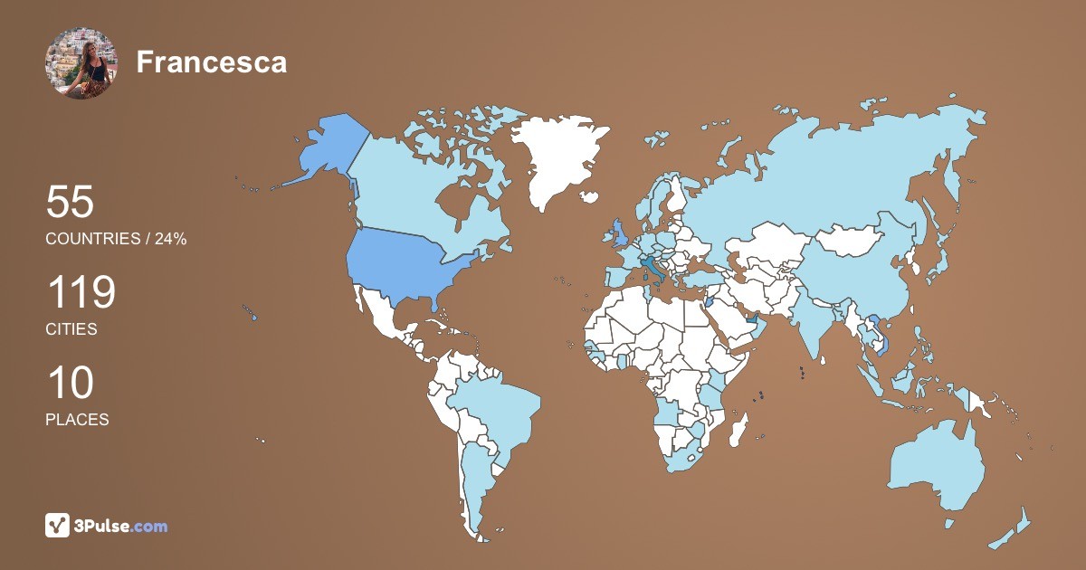 Изображение Карты путешествий Francesca Belgiovine