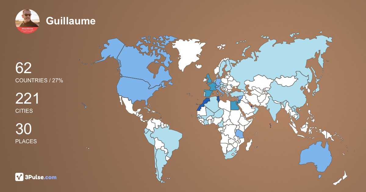 Изображение Карты путешествий Guillaume Rambourg