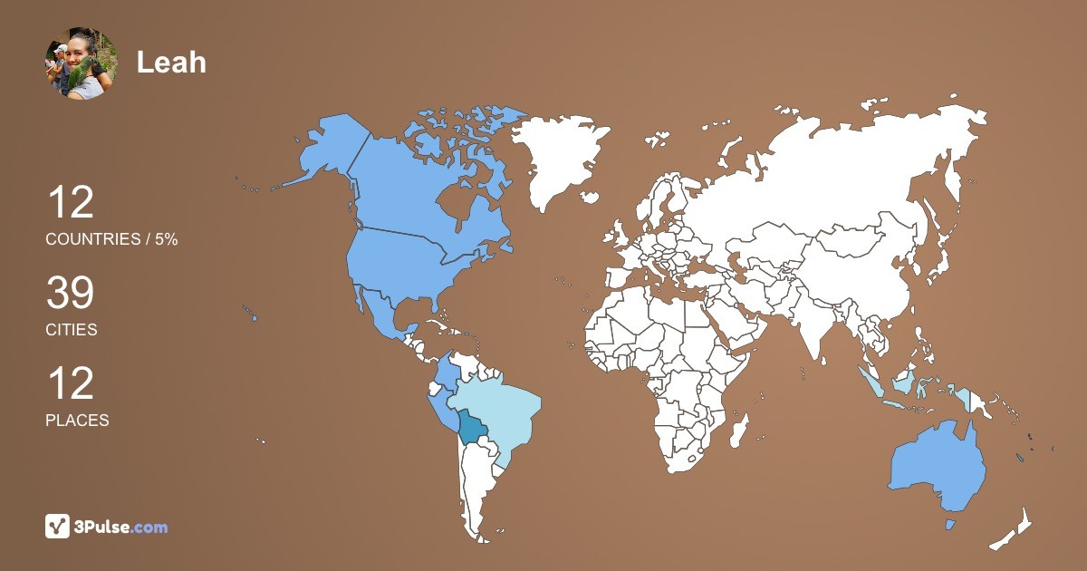 Изображение Карты путешествий Leah Prenc-sadler